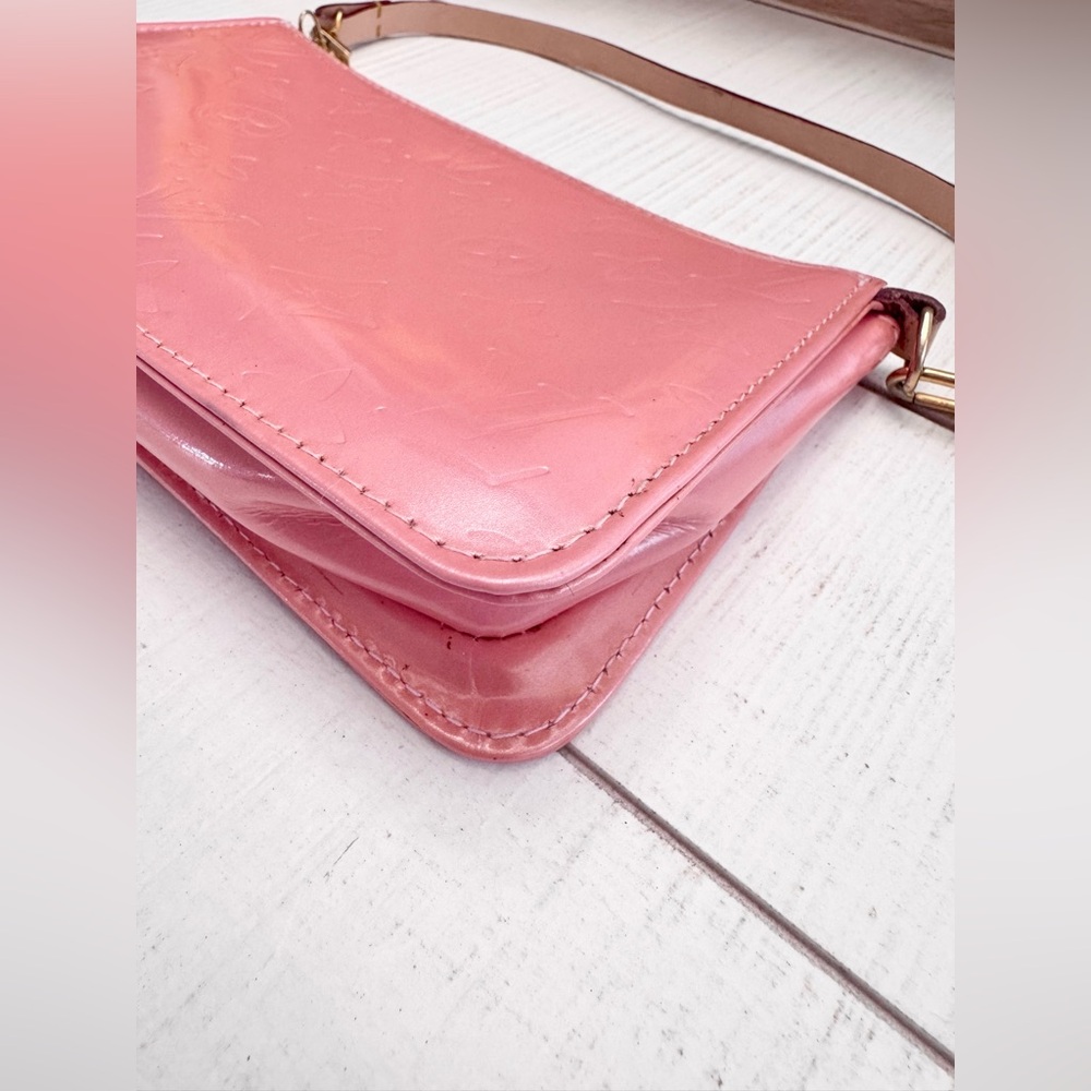 RARE Pink Vernis Louis Vuitton Monogram Lexington Pochette w Box & Dust Bag - Picture 6 of 15